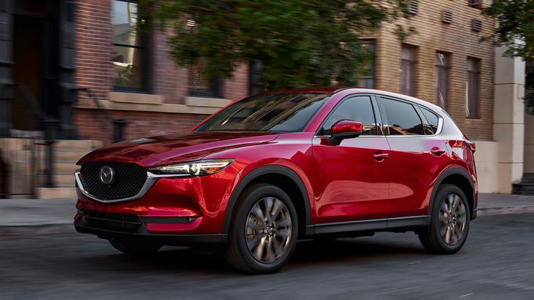 2022 Mazda CX-5 in red.